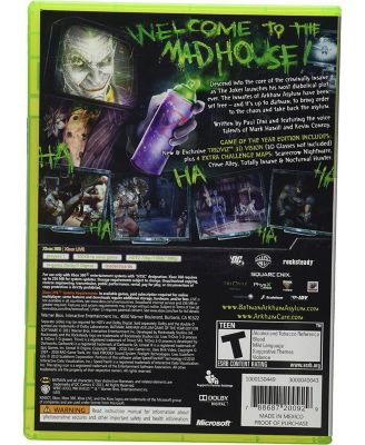 Batman Arkham Asylum: Game of the Year (Platinum Hits) - Xbox 360