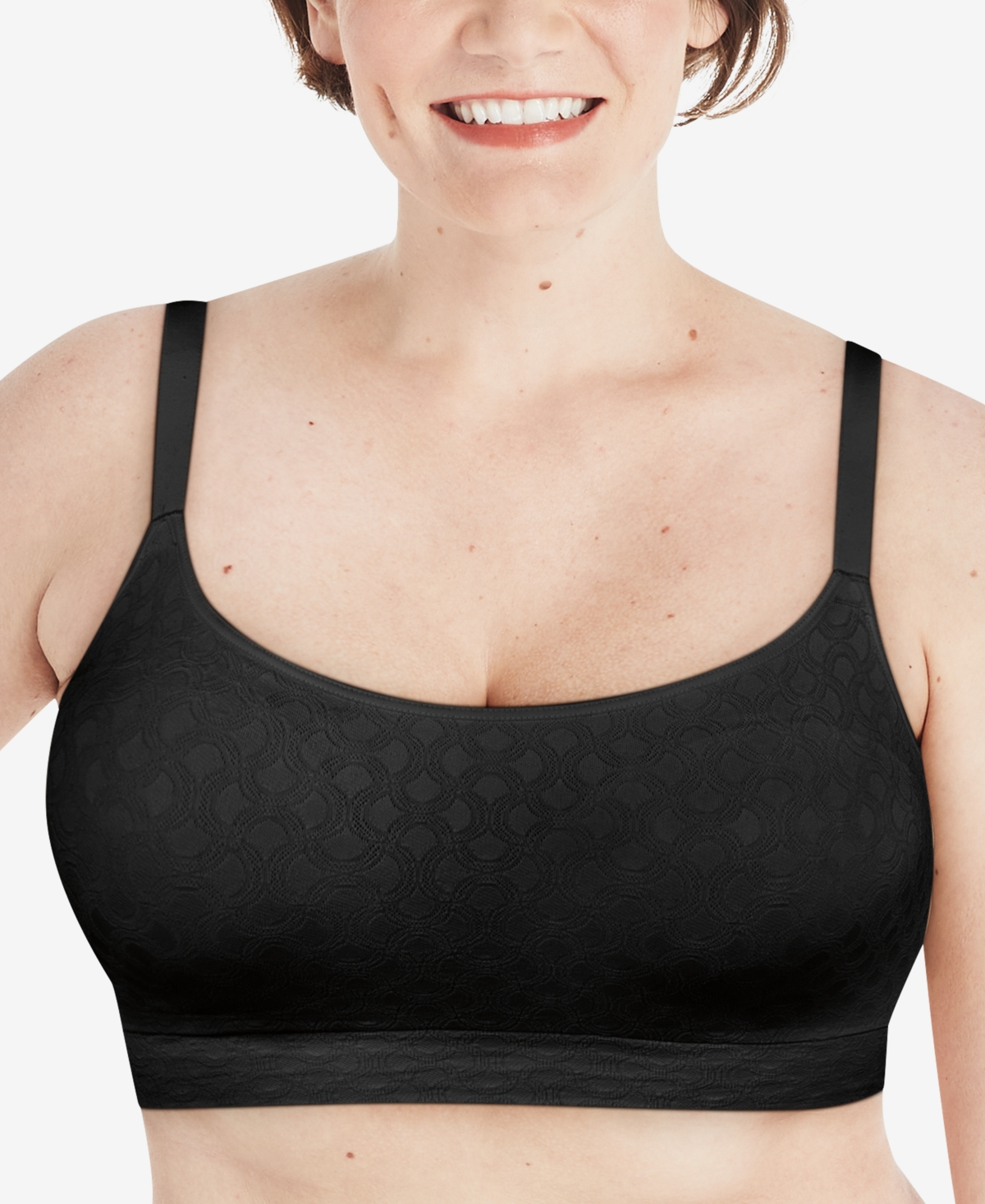 Playtex 18 Hour Ultimate Lift And Support Wireless Bra 4745 In Black