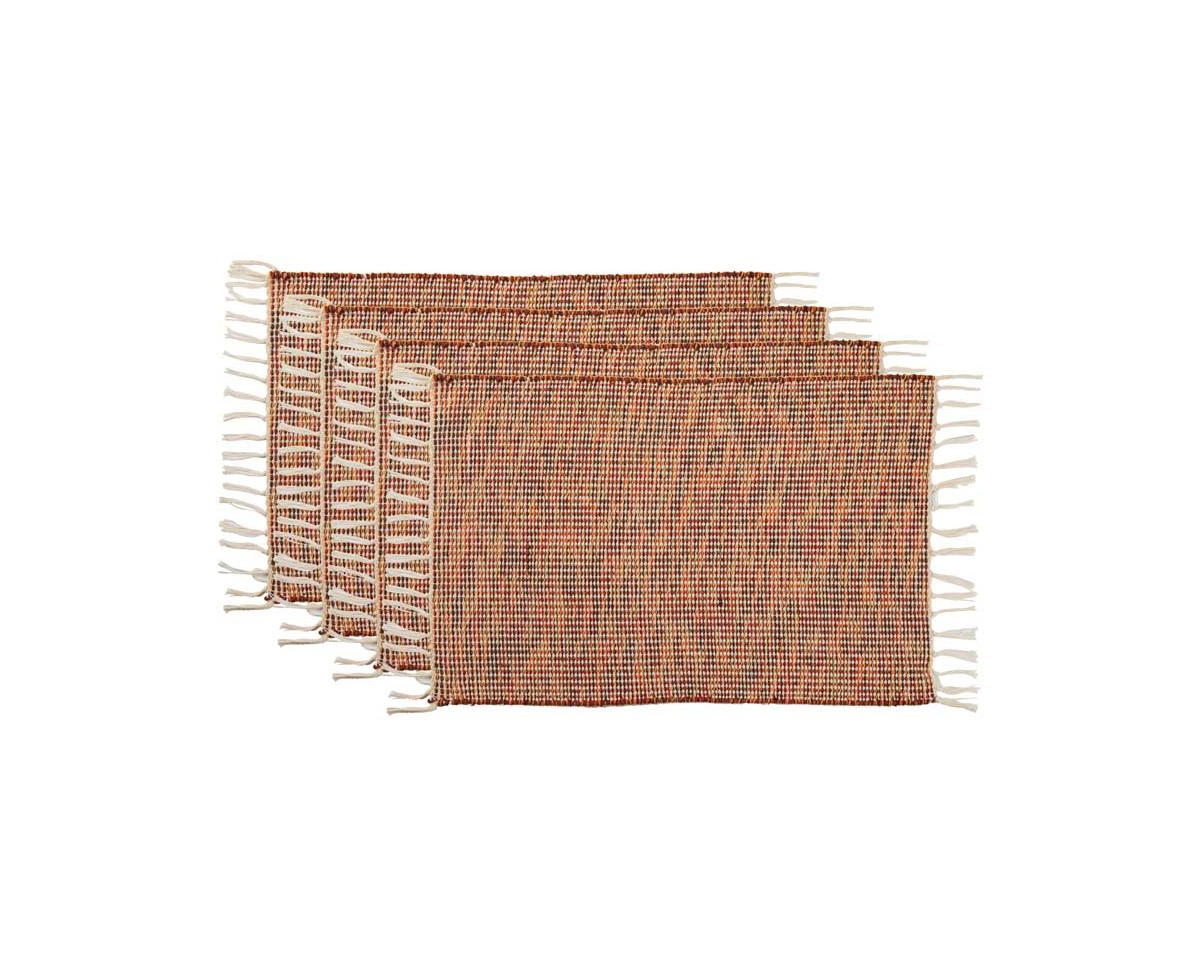 Tableau Confetti Canyon Placemats Set/4 In Brown
