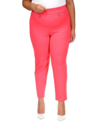 Michael Kors - Plus Size High-Rise Pull-On Pants