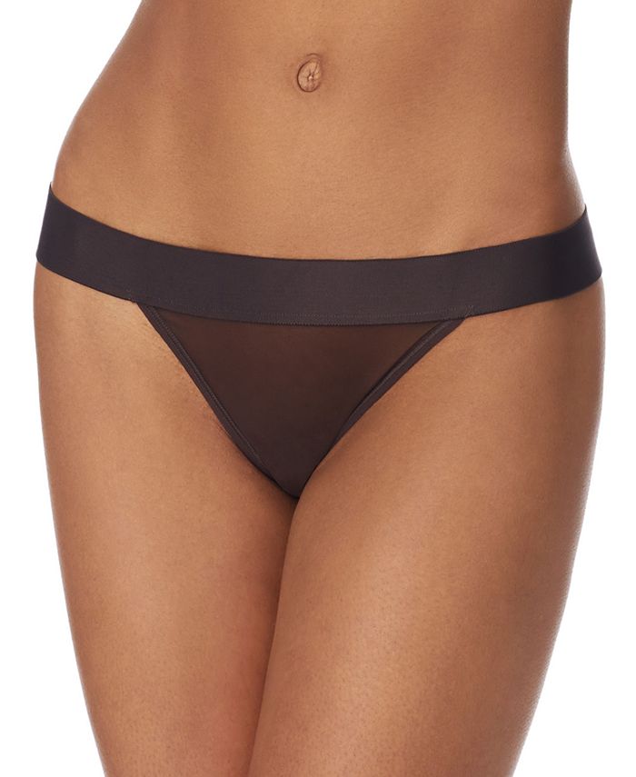 DKNY Women's Mesh Tech Statement Bra - Fishnet Overlay, Demi Cups, Moderate Support - View #9