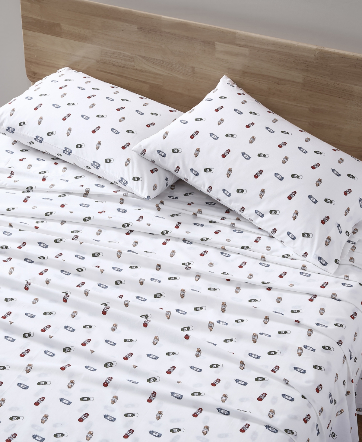 Eddie Bauer Printed 100% Cotton Percale 4-pc. Sheet Set, King In Explore Lantern