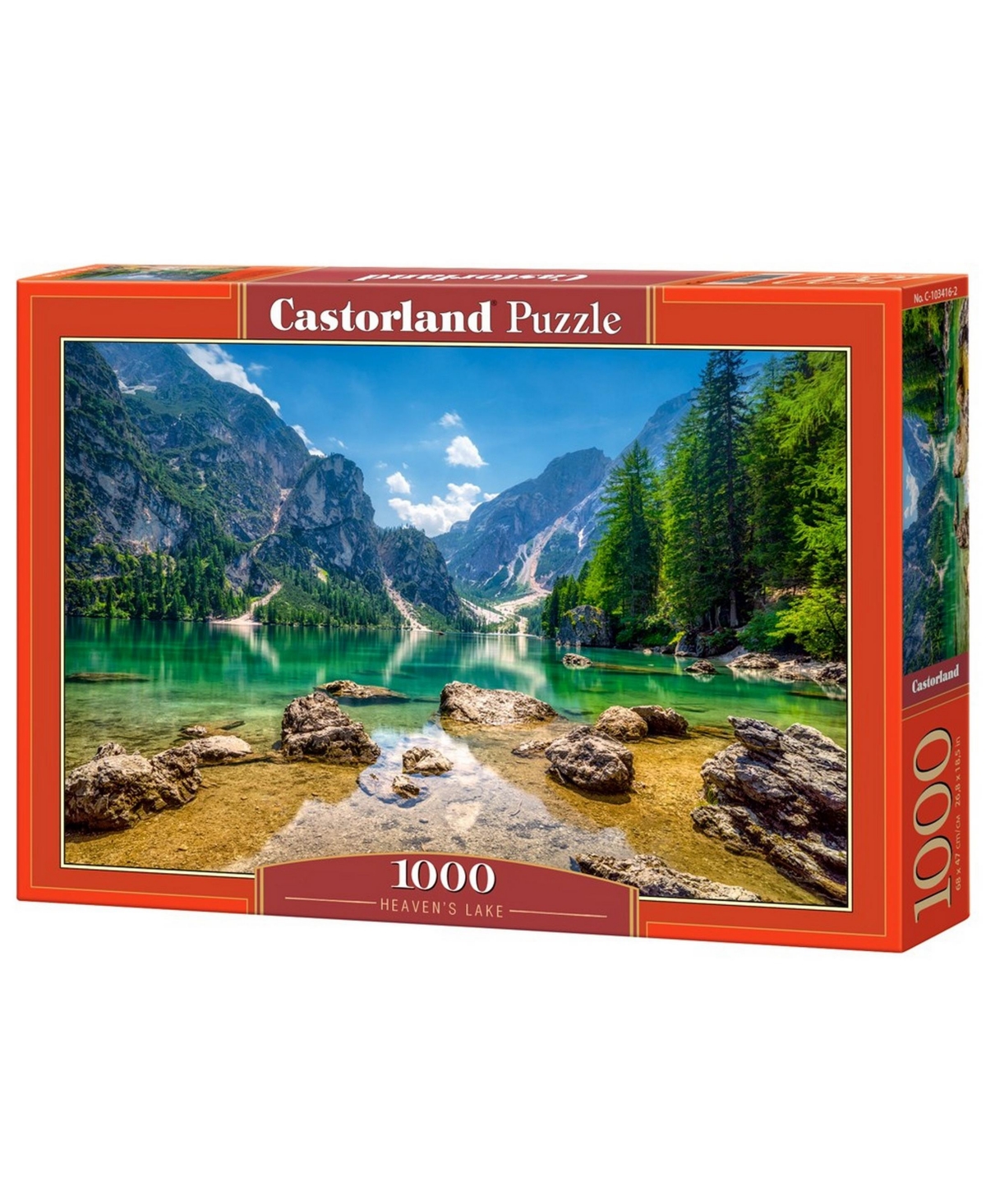 Castorland Kids' Heaven's Lake Jigsaw Puzzle Set, 1000 Piece In Multicolor