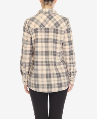 Women's Flannel Plaid Shirt