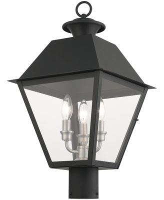 Wentworth 3 Light Outdoor Post Top Lantern