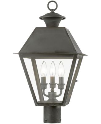 Wentworth 3 Light Outdoor Large Post Top Lantern
