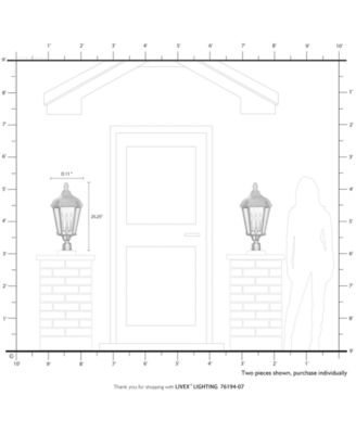 Morgan 3 Light Outdoor Post Top Lantern