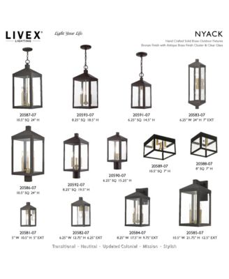 Nyack 1 Light Outdoor Post Top Lantern