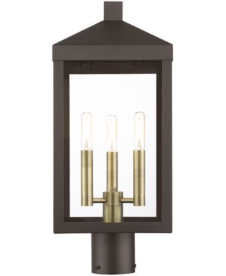 Nyack 3 Light Outdoor Post Top Lantern