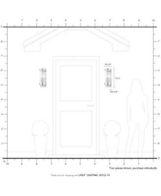 Hillcrest 2 Light Outdoor Wall Lantern