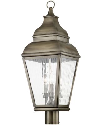 Exeter 3 Light Outdoor Post Top Lantern