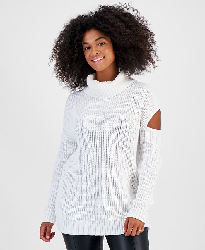 Turtleneck discount cutout sweater