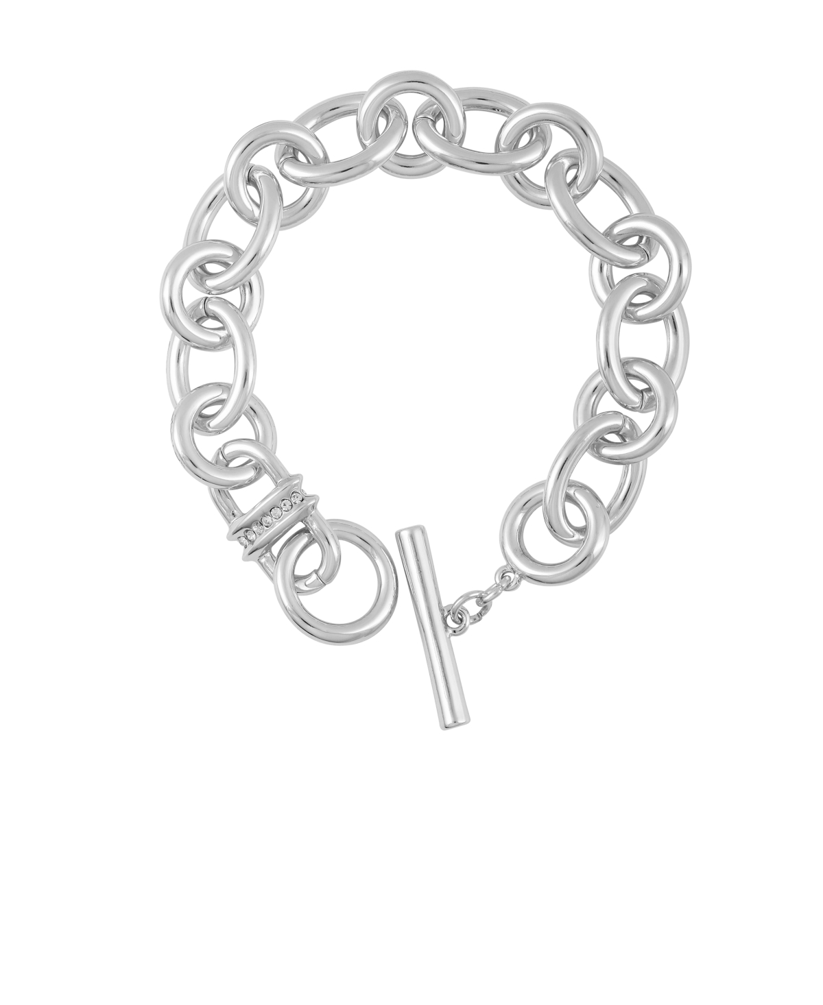 Vince Camuto Chain Link Toggle Bracelet In Silver