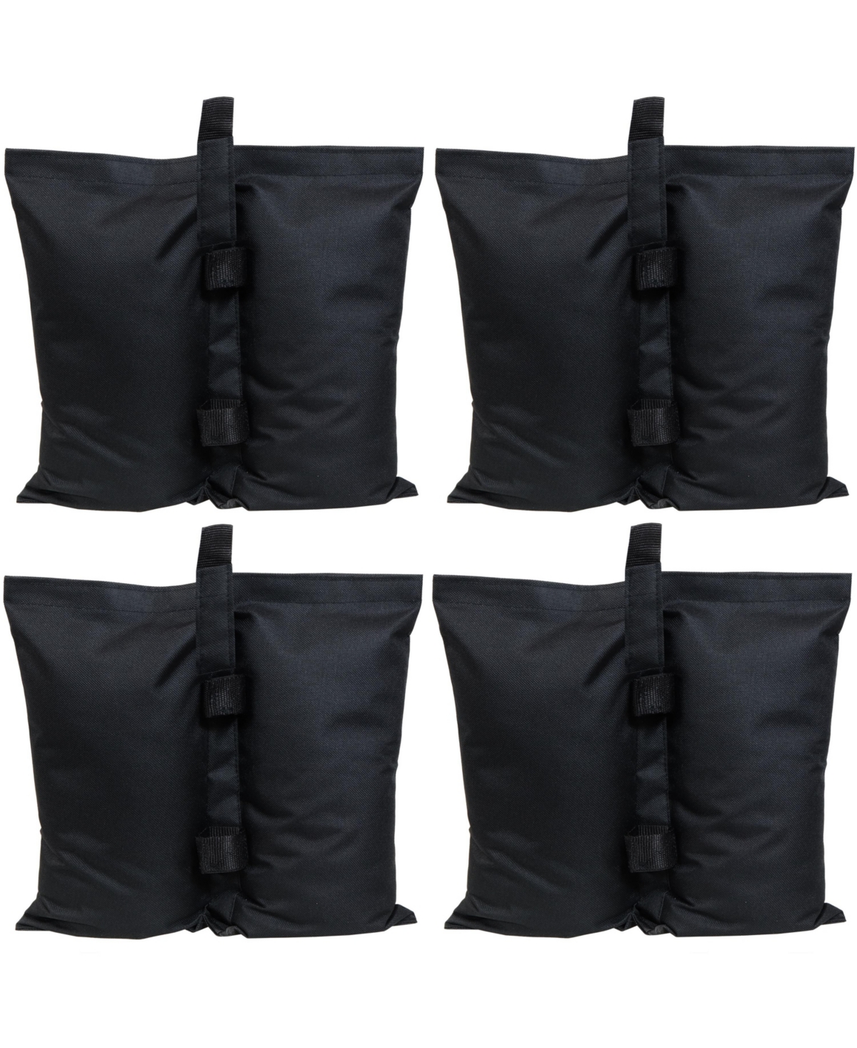 Polyester Sandbag Canopy Weights - Black - Set of 4 - Black
