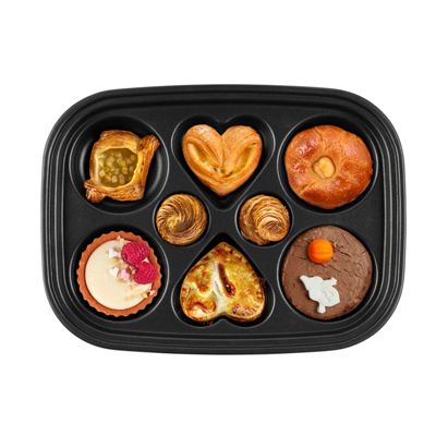 Nonstick Pancake Couple Breakfast Griddle Plate Heart-shaped Removable Die Casting Aluminum Plate for Electric Grill