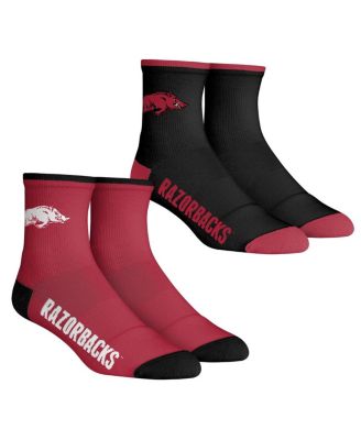Men's Rock 'Em Socks Arkansas Razorbacks Core Team 2-Pack Quarter ...