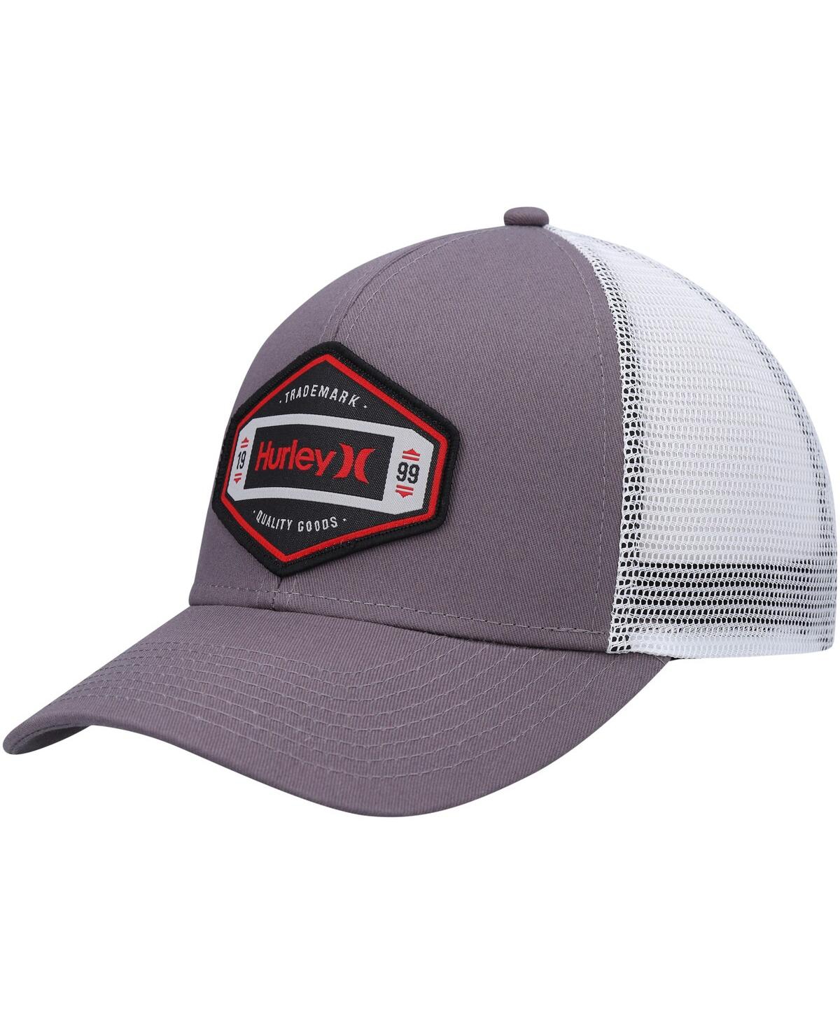 Hurley Men's  Graphite Brighton Snapback Trucker Hat