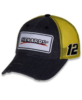 Men's Checkered Flag Sports Black Ryan Blaney Retro Patch Snapback ...