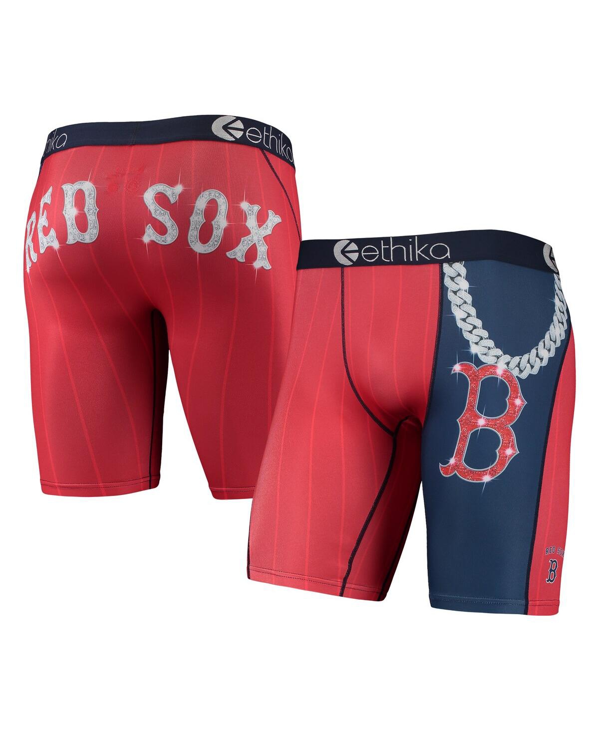 Shop Ethika Men's  Red Boston Red Sox Slugger Boxers