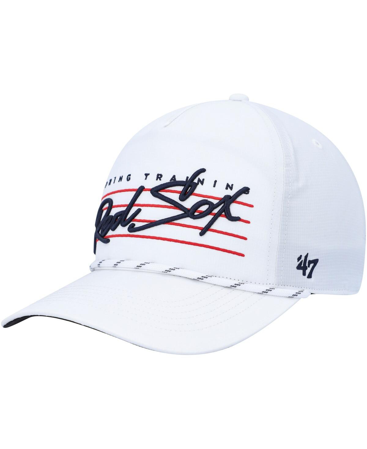 Shop 47 Brand Men's ' White Boston Red Sox Downburst Hitch Snapback Hat