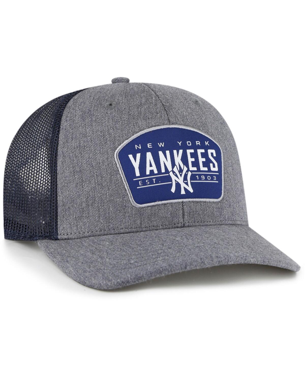 Men's '47 Brand Navy New York Yankees Slate Trucker Snapback Hat - Navy