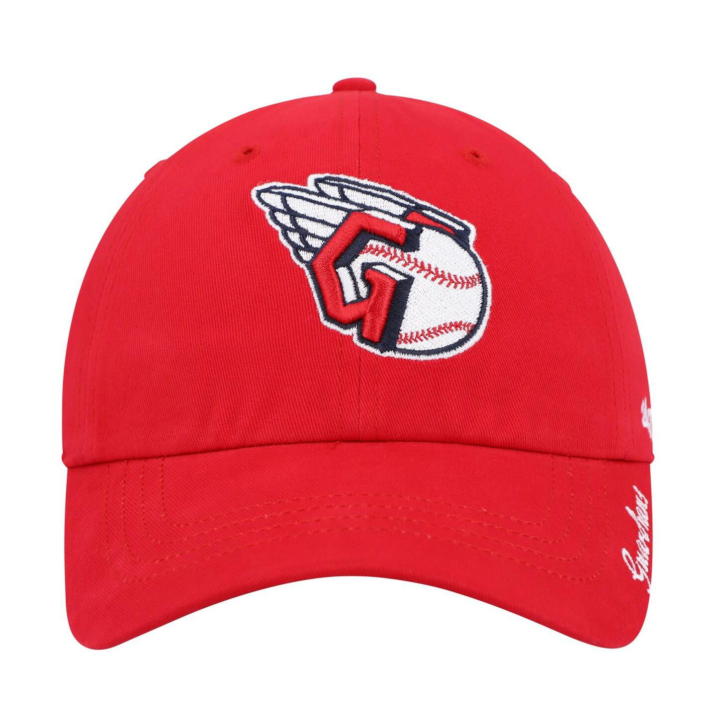 Женская кепка '47 Brand Red Cleveland Guardians Team Miata Clean Up Adjustable Hat — фото 3