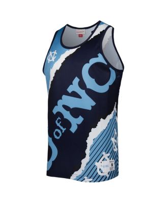 Men's Navy and Carolina Blue North Carolina Tar Heels Jumbotron 2.0 Sublimated Tank Top