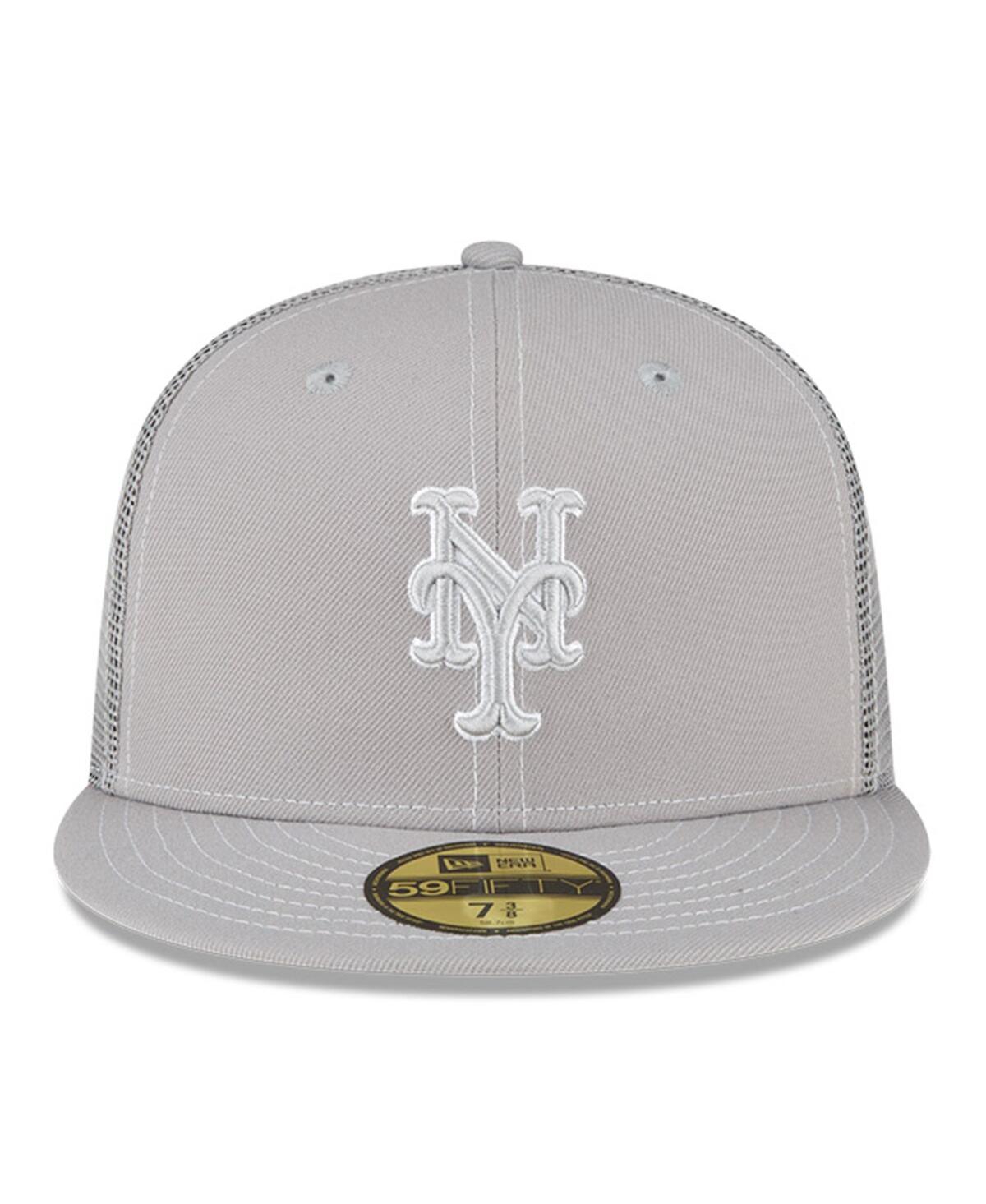 Men's New EraNew York Mets 2023 On-Field Batting Practice 59FIFTY Fitted Hat - Gray