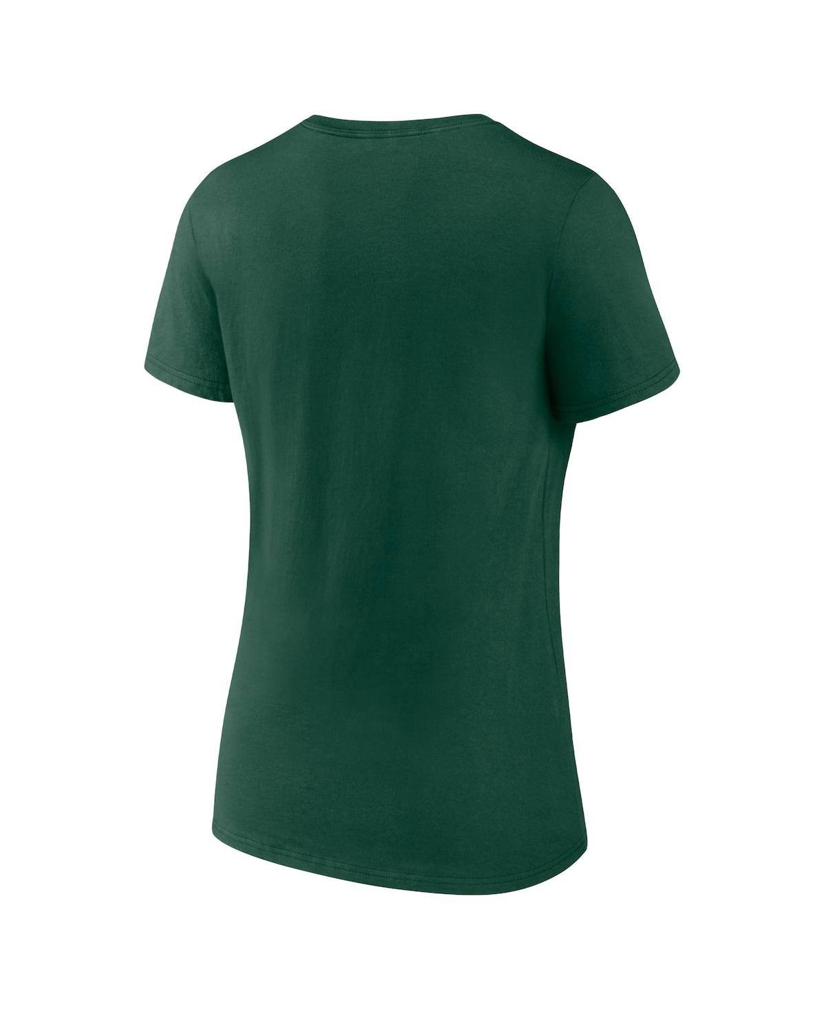 Women's FanaticsOakland Athletics One and Only V-Neck T-shirt - Green