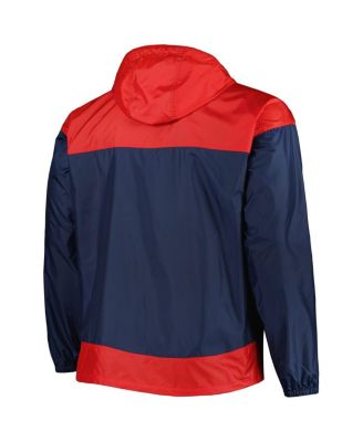 Men's Navy Boston Red Sox Flash Forward Challenger Big and Tall Omni-Shade Full-Zip Windbreaker