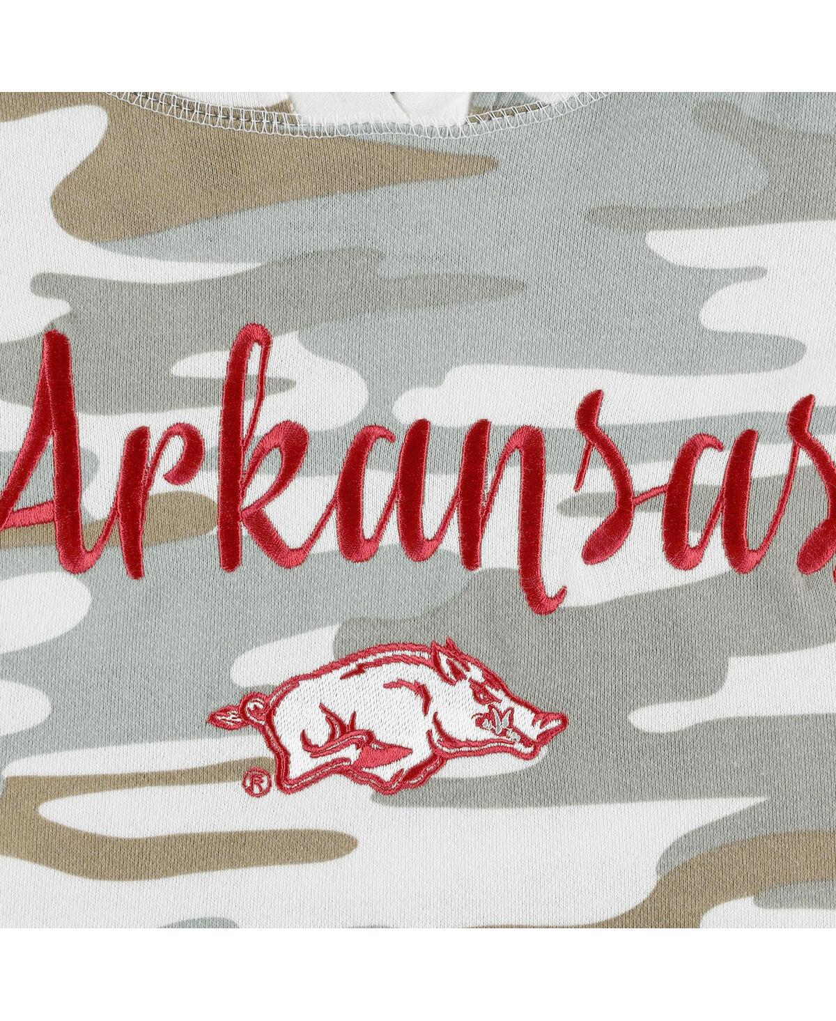 PRESSBOX WOMEN'S PRESSBOX CAMO ARKANSAS RAZORBACKS SAN PABLO PULLOVER HOODIE 
