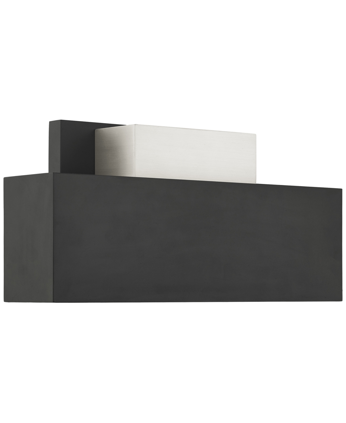 Livex Lynx 2 Light Outdoor Ada Wall Sconce - Black with Brushed