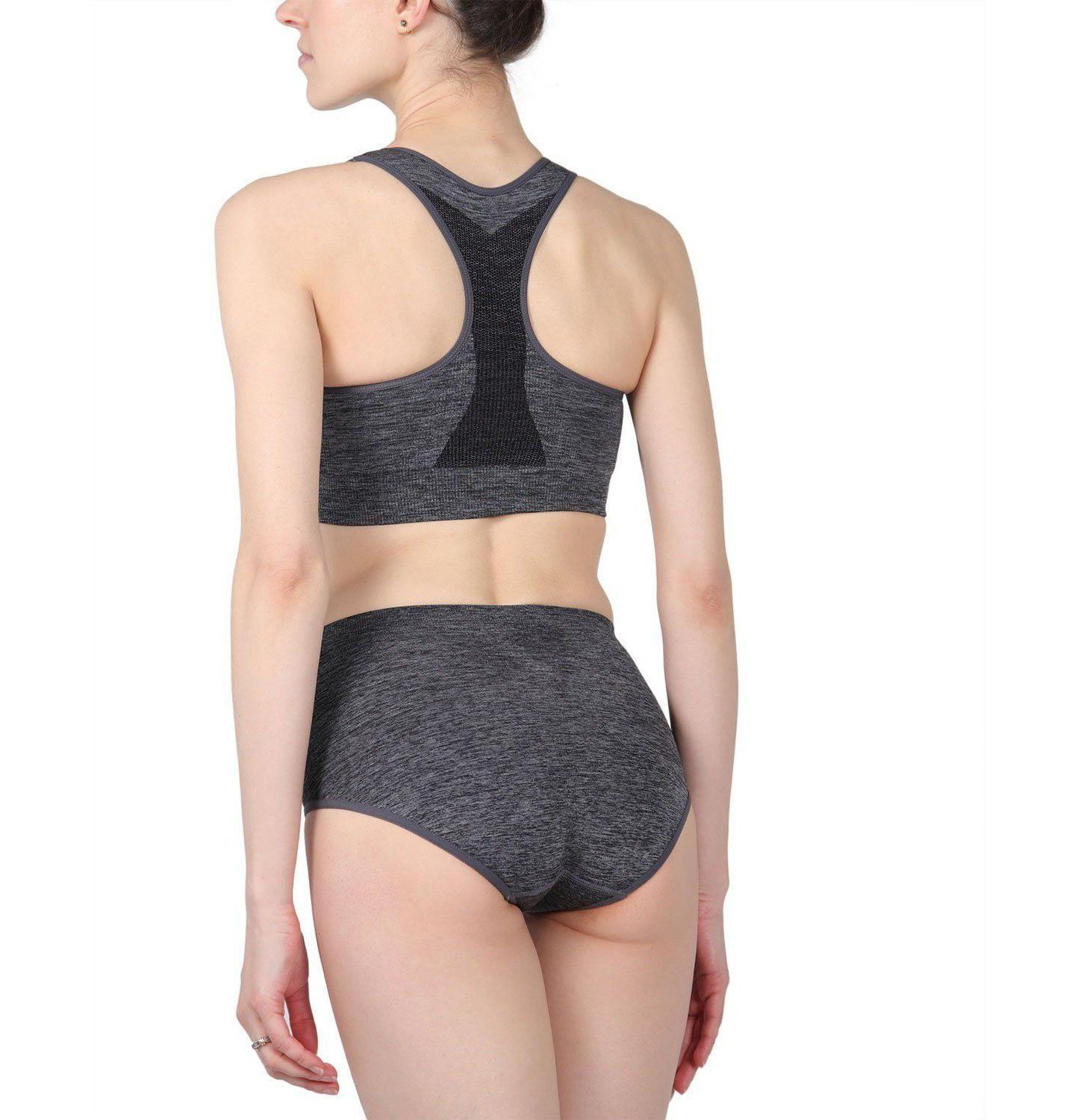 Спортивное бра Shaping, без швов, борцовская спина — MeMoi, цвет: Skystorm Spacedye — фото 2