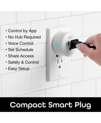 DOT Smart Wi-Fi Outlet Plug, White, (2 Pack) – No Hub Required – Works with Amazon Alexa and Google Assistant, Requires 2.4 GHz Wi-Fi