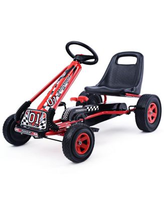 Costway 4 Wheels Kids Ride On Pedal Powered Bike Go Kart Racer Car ...