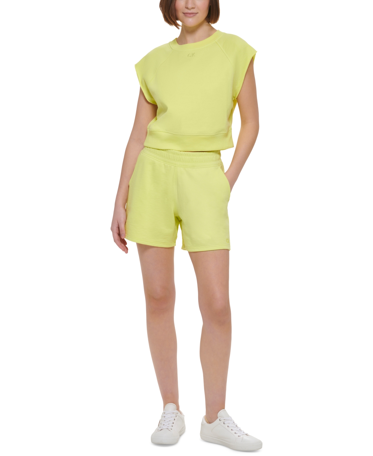Calvin Klein Performance Women's Embroidered-Logo Shorts | Smart Closet