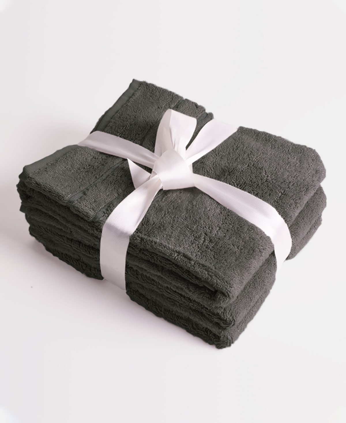 Cariloha 3-piece 13" X 13" Viscose Washcloth Set In Charcoal