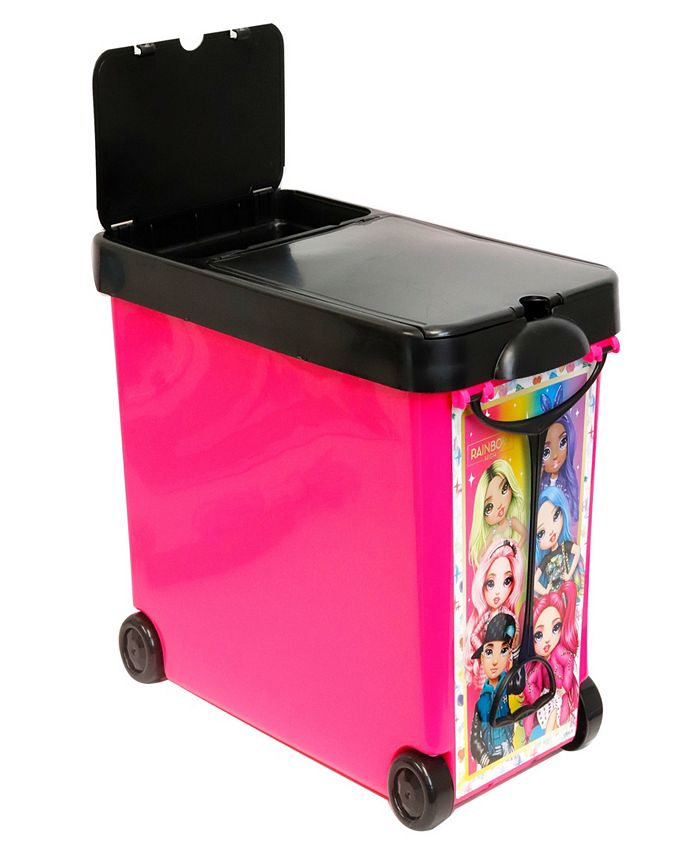 Rainbow High Store it all Case Tara Toys, Wheeled Doll Storage Carrying