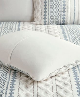 Imani Textured Cotton Chenille Printed 3-Pc. Comforter Set, King/Cal King