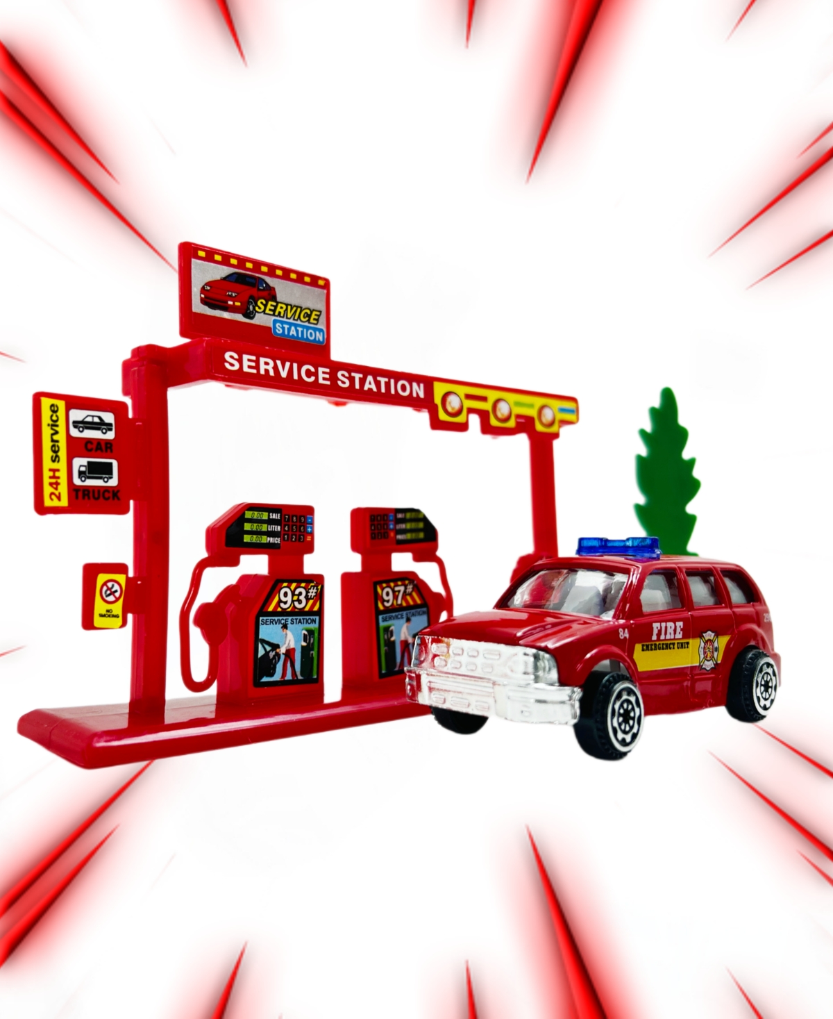 Shop Big Daddy 10 Piece Mini Fire Fighting Trucks And Cars Accessories Playset In Multi