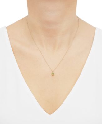 Birthstone Pendant in 14k Gold or 14k White Gold