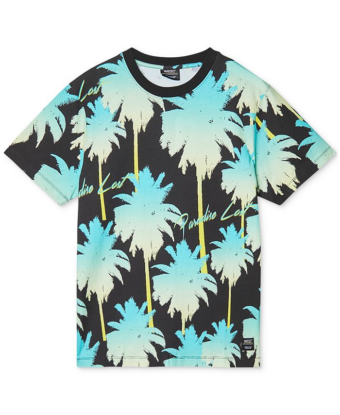 WeSC Men's Max Paradise Lost Palm Tree Graphic T-Shirt - Macy's