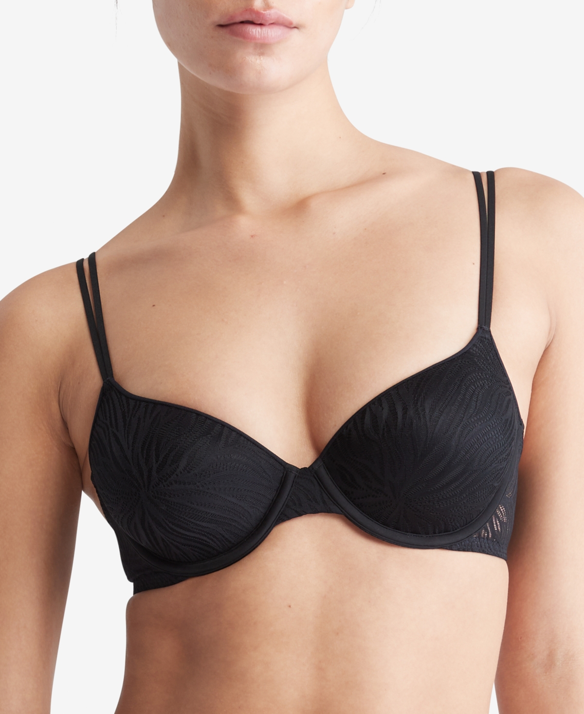 Urban Outfitters & Calvin Klein Sheer Marquisette Unlined Demi Bra