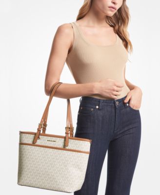 Winston Logo Large Top Zip Pocket Tote