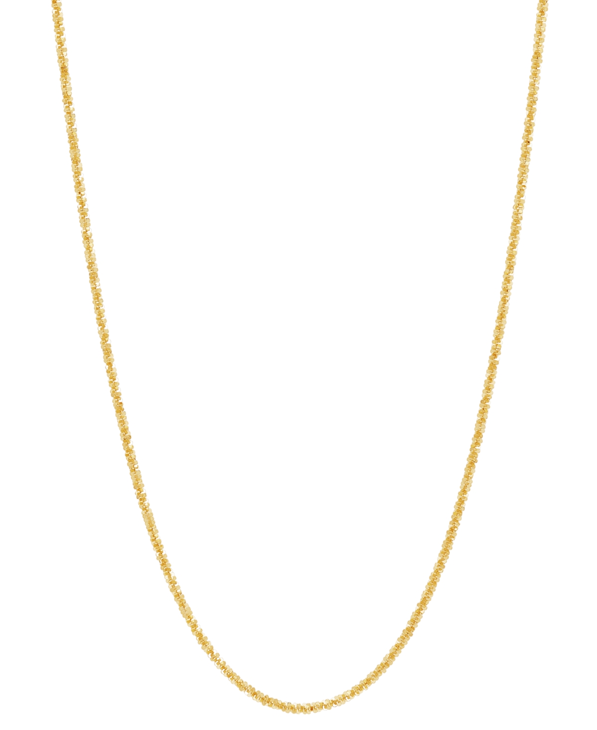 Italian Gold Crisscross Link 18" Chain Necklace In 14k Gold In Yellow Gold
