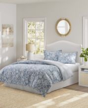 Blue and white comforter queen deals