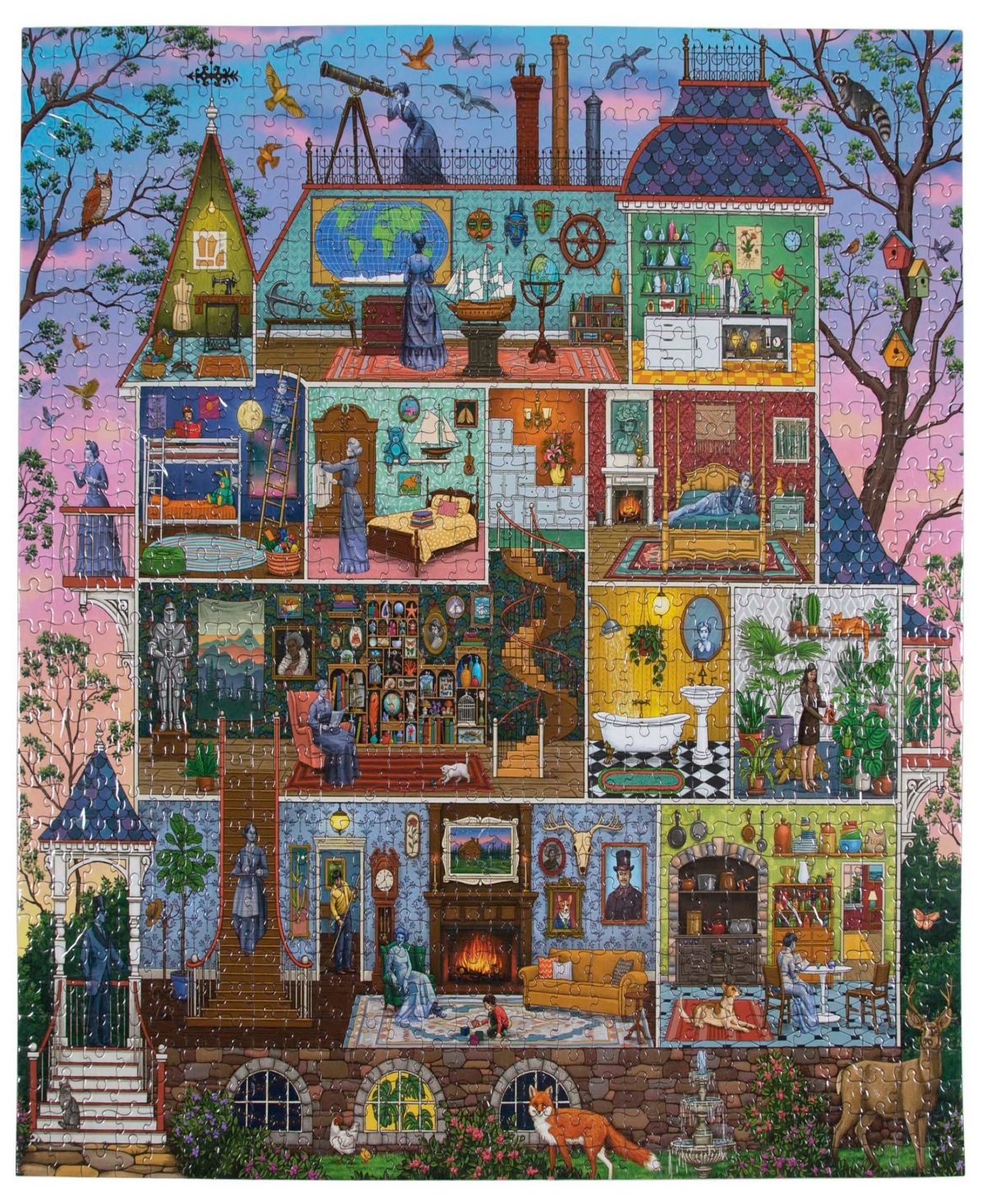 Shop Eeboo Piece And Love The Alchemist's Home 1000 Piece Square Adult Jigsaw Puzzle Set, Ages 14 Years And Up In Multi