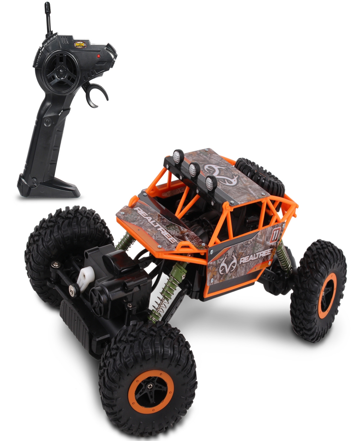 Realtree Kids' Nkok 1:16 Scale Rc Rock Crawler Edge Camo Blue 2.4 Ghz Radio Control 81612, Competition Series, Real In Multi