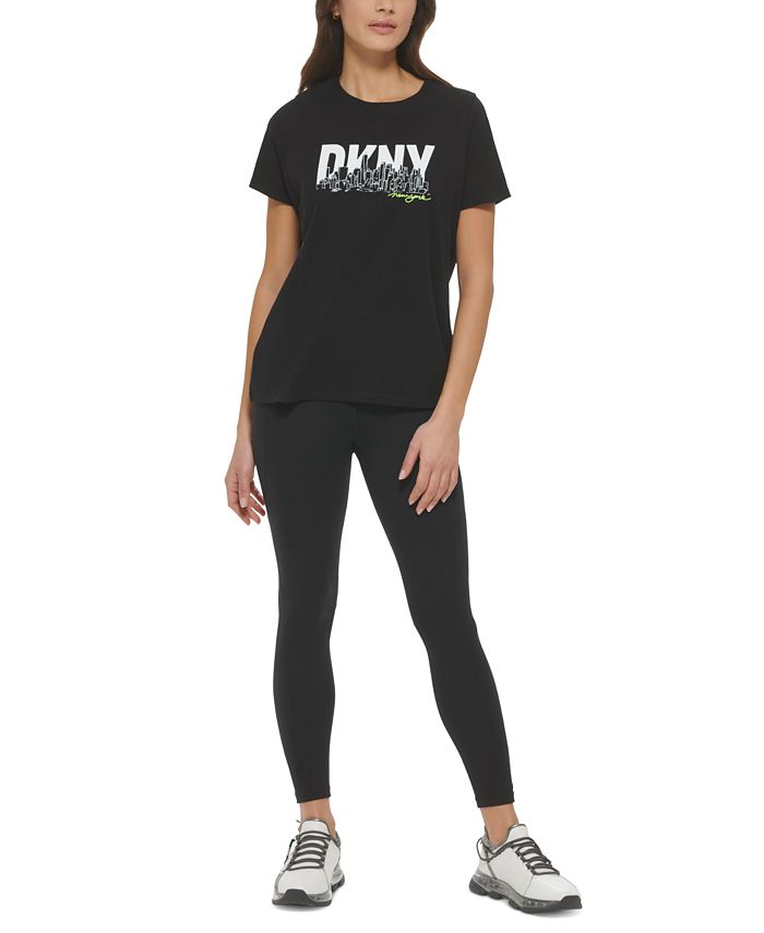 DKNY Women's Skyline Stretch T-Shirt & Reviews - Activewear - Women ...