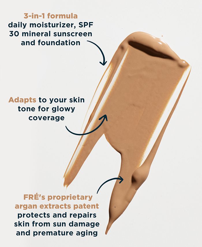 Condition photo showing As Is for fré glow me + lightweight tinted moisturizer spf 30, 1.69oz. - brown - no size